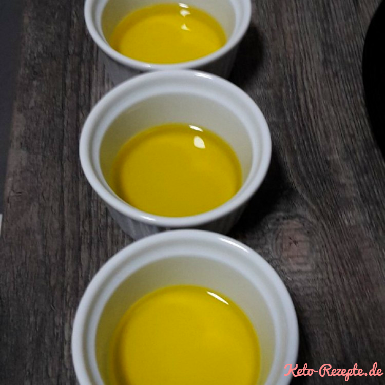 Optischer Vergleich der Olivenöle